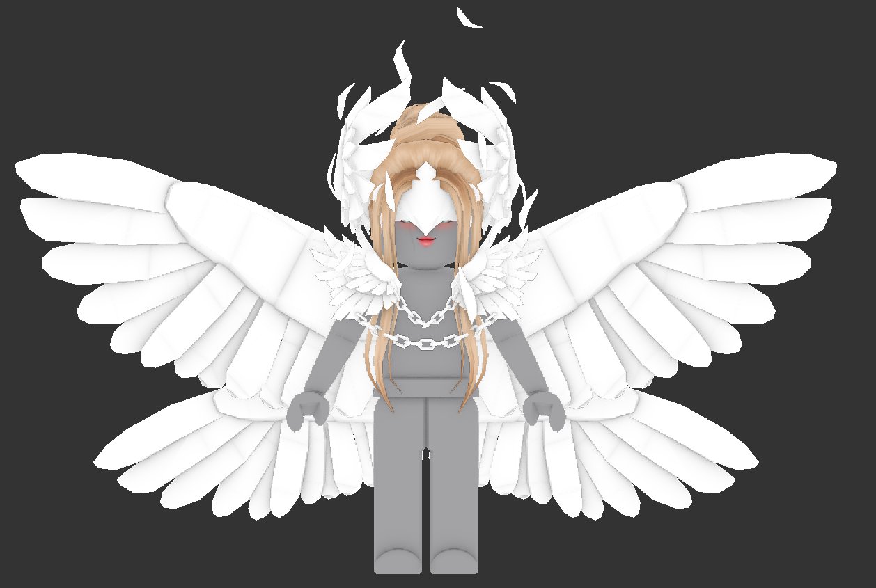 Erythia On Twitter Planning On This Beautiful Angel Guardian Set Before I Get To Texturing What Kind Of Colors Sets Might You Like To See Ex Light Angel Dark Angel Golden Angel Eagle Etc - angel roblox