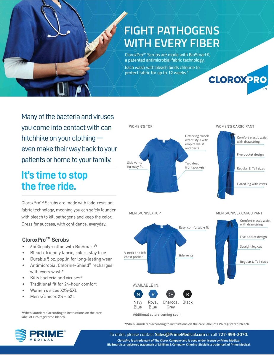 PrimeMedical3's tweet photo. @trsa @VP Our Scrubs, Lab Coats, Privacy Curtains and soon to be Masks are all made with BioSmart® and provide another line of defense for the clinicians and physicians, while potentially impacting cross-contamination.
https://t.co/Ds8t8oKcps https://t.co/WaClaooXxF
