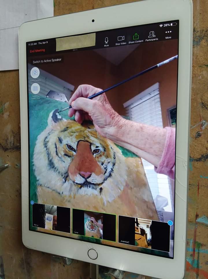 FresnoArt's tweet photo. Vernissage is closed through May 11th, 2020 but Ma Ly has been teaching via Zoom for 2 weeks. So far, so good.
#artclassesforadults #artlessonsinfresno #malyatelier #ateliermaly #artbymaly #supportfresnogalleries #vernissagefresno #vernissageartgalleryfresno https://t.co/gRI2L5cenM