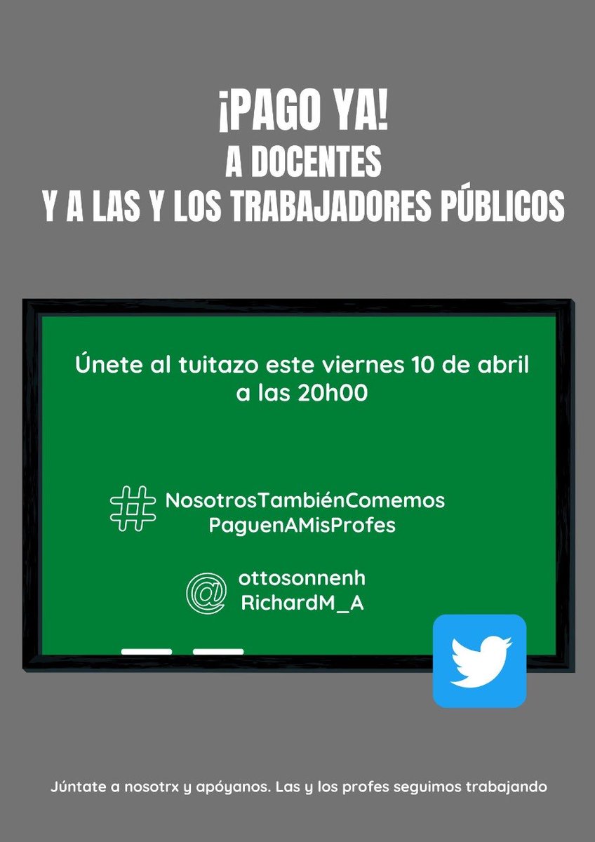 twittendencia's tweet photo. “#nosotrostambiéncomemos”

Por quienes con ese hashtag exigen pagos a servidores públicos. https://t.co/gdQzU8DB4y