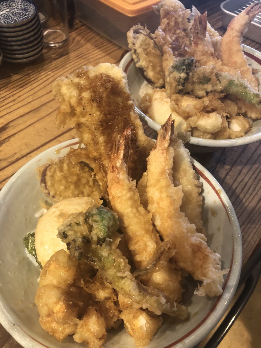 天ぷらおよべ 今日も天丼日和 今日はお昼と夜も営業してます テイクアウトも出来ますのでお気軽に 天ぷらおよべ およべの天丼 岡山テイクアウト