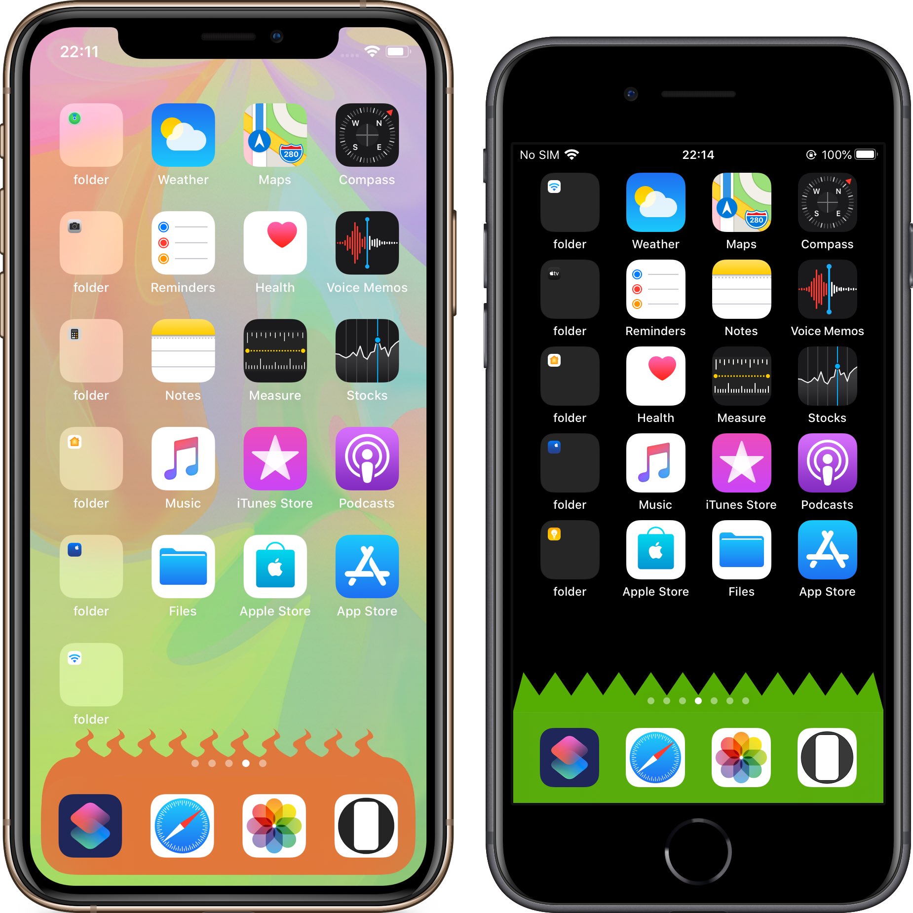 O Xrhsths Hide Mysterious Iphone Wallpaper 不思議なiphone壁紙 Sto Twitter 新カテゴリー ドックの形を変え たように見せかけ る壁紙です Plus用は別ラインナップです New Category This Is The Wallpaper That Changes The Shape Of Dock Makes It Look