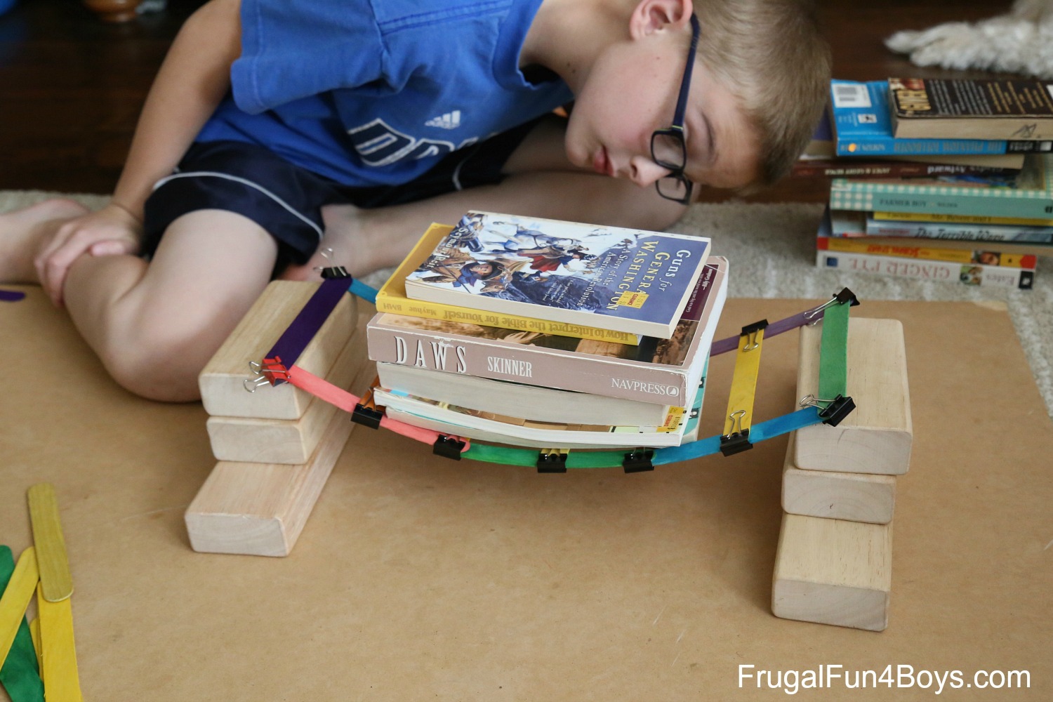 5 Engineering Challenges with Clothespins, Binder Clips, and Craft