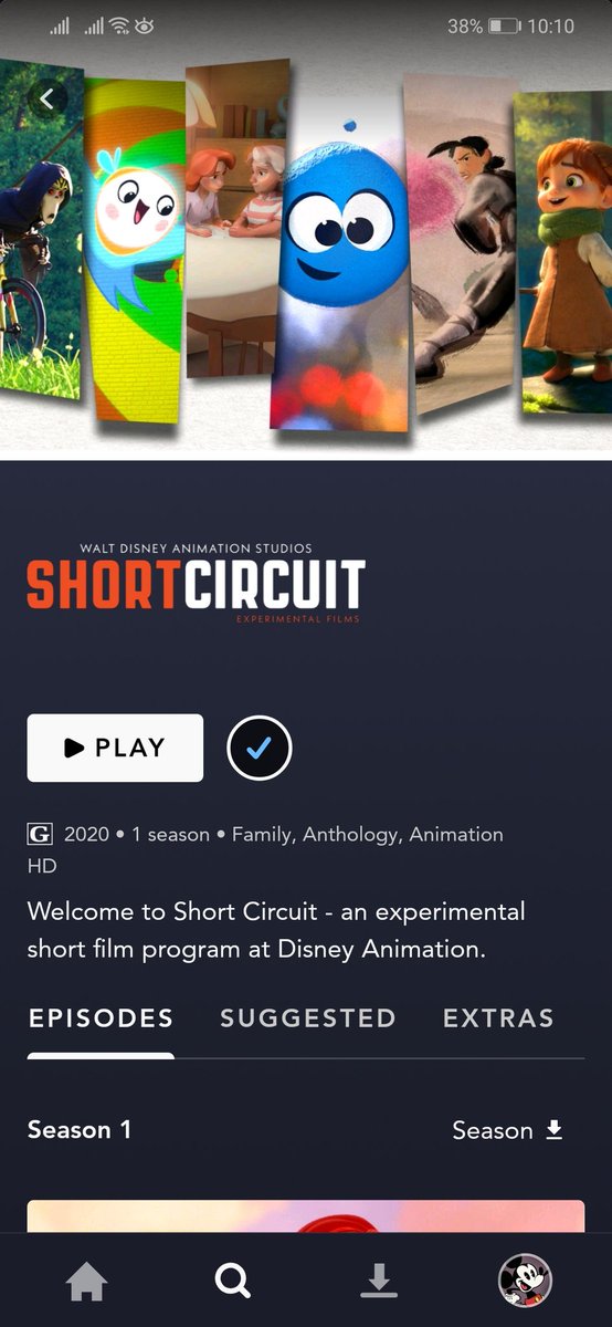 Today on my Quarantine Daily Watch w/ DisneyPlus: #ShortCircuit - anthology and sort of documentary episodes of different animated short films~♡