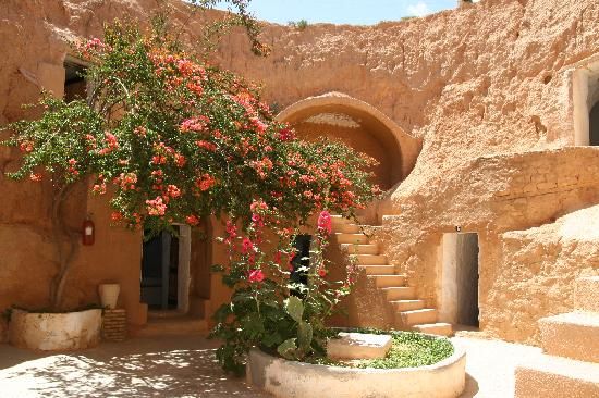 The South: Matmata's troglodyte's housesThe Berber village of Matmata is known for it's underground "troglodyte" structures. The village appears in the "Star Wars" movie as well as in the video game "Call of Duty".