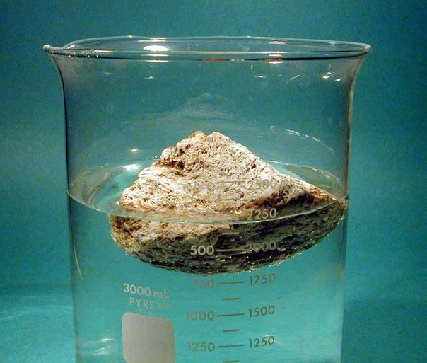 Pumice is the only stone in the world that floats in water.