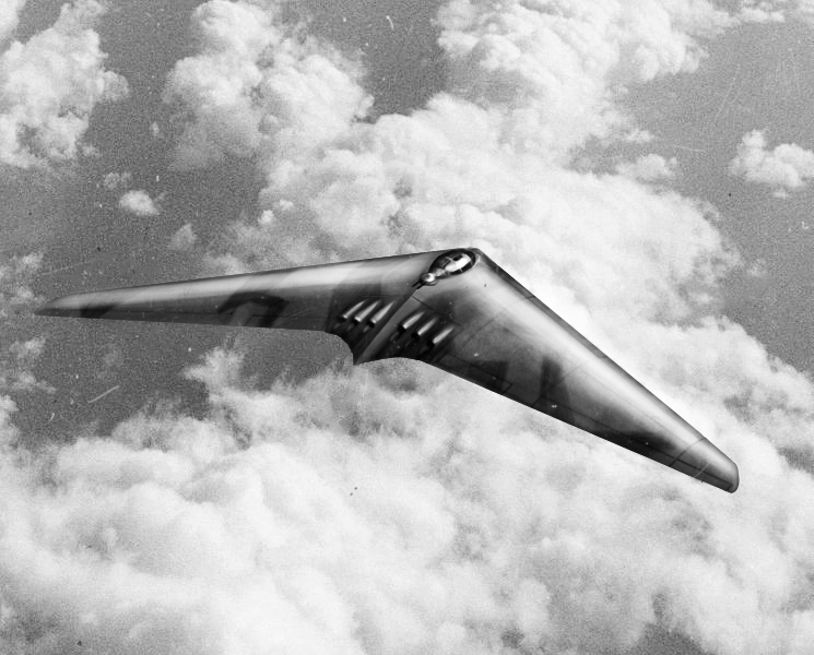Ever heard of the Horton brothers?German designers working on a jet-powered flying-wing strategic bomber to hit the US.With atomic bombs.