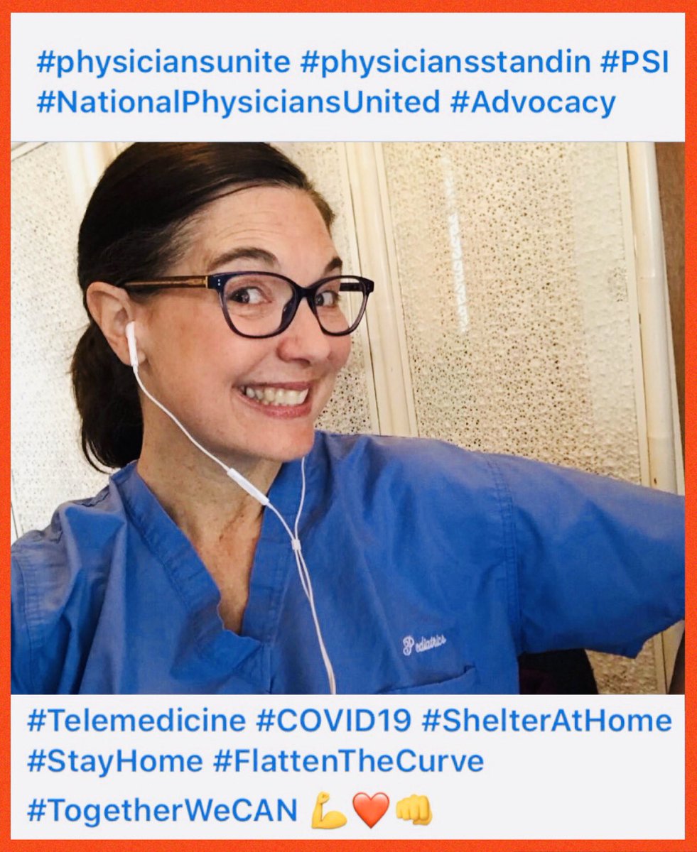 PedsMamaDoc's tweet photo. 2/ Post a selfie with the following hashtags:
#physiciansunite #physiciansstandin #PSI #NationalPhysiciansUnited #Advocacy
Together we CAN make a difference.
#PhysiciansUnited #StandIn #COVID19 #ScrubsOverSuits #GetUsPPE #PatientsOverProfits #MedTwitter #SoMeDocs #Tweetiatrician https://t.co/yrENaYNFw7