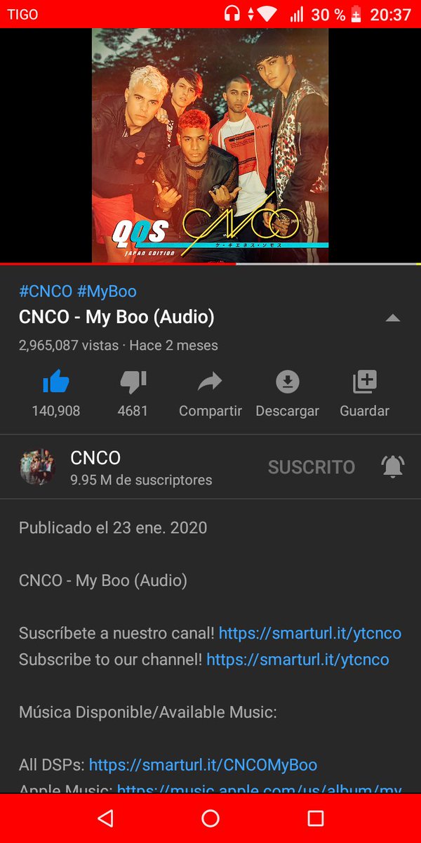 Felixroses_'s tweet photo. Mis últimas reproducciones de la noche

#HoneyBoo #HoneyBooPromo @CNCOmusic 

Reto a: @joelpimentelpt @cncoftaustin @Erickheart_ @veleztattoos @joelftwey @ericksholland @virgato_joel @joelsdailylife @Joeltupotro @priiderick @Chrismyowner @chrisglows @Honguito_Velez @ericksmiles_ https://t.co/KuSTKkIrme