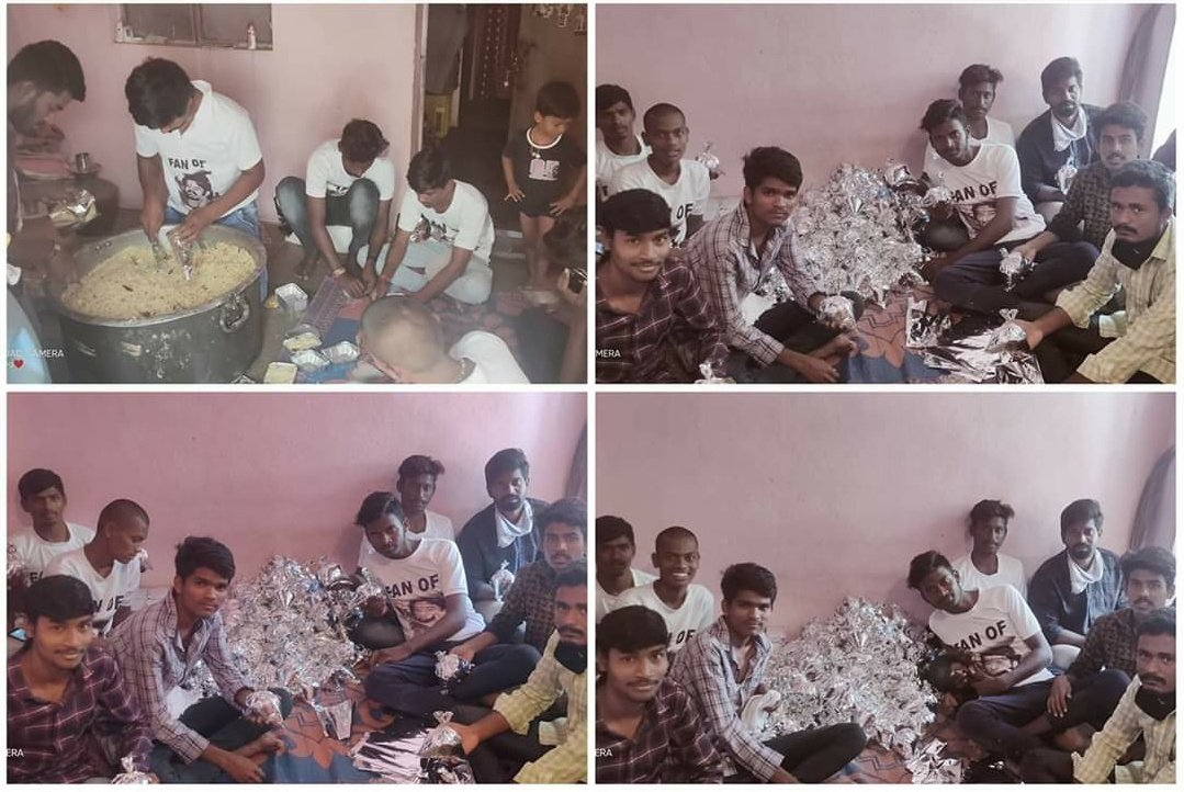Raichur  #Prabhas Fans Karnataka Donated Food For Needy People  #IndiaFightsCorona  #PrabhasFans