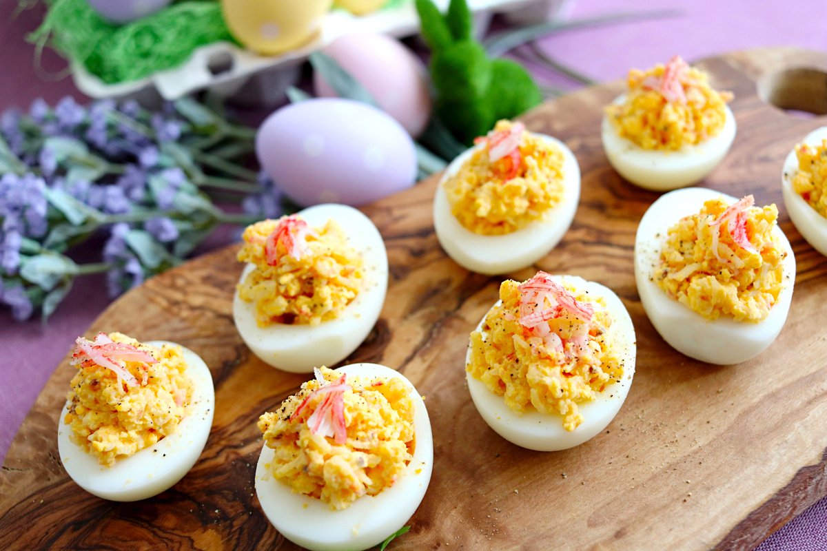 いちまさ 一正蒲鉾 Na Twitteru イースター の食べ物と言えば 今日は ピュアふぶき と ゆで卵 で作るイースターのお祝いにピッタリな デビルドエッグ のレシピをご紹介します ゆで卵は熱湯で12分ゆでて 固いゆで卵を作るのがポイント ぜひお試し