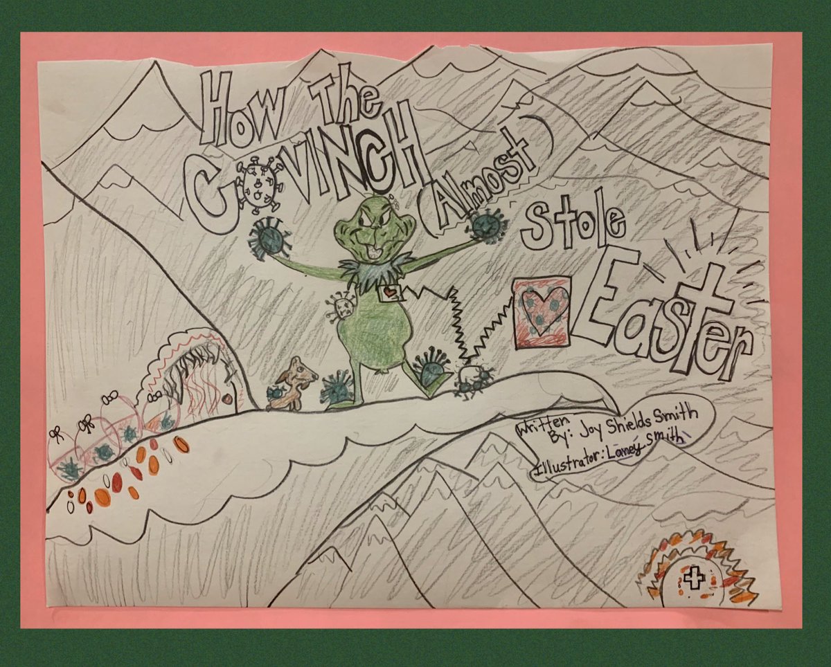 JoySSmith's tweet photo. @GovAndyBeshear I’m a K teacher in Cinci but proud to live across the river in my old Ky Home for life. I wrote this spin on the Dr Seuss classic with a tone of hope &amp; love that you give us everyday at 5pm. “How the Covinch (Almost) Stole Easter.” We won’t let him!#TeamKentucky https://t.co/Y9QPxn0oEn