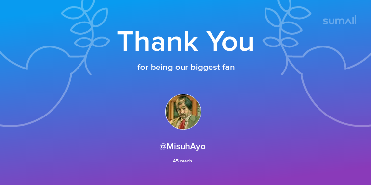 Our biggest fans this week: MisuhAyo. Thank you! via sumall.com/thankyou?utm_s…