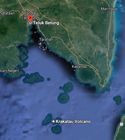 "Di Kota Teluk Betung, tsunami menerjang dengan ketinggian gelombang 20 meter. Di Merak setinggi 40 meter.Bongkahan batu karang seberat 600 ton terangkat dari dalam laut, dan dihempaskan ke daratan." https://darilaut.id/berita/laporan-khusus/1883-tsunami-krakatau-menewaskan-36-ribu-orang