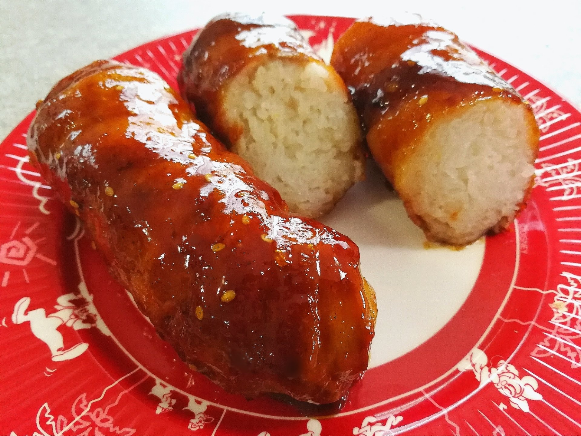 ちゃな 娘と作った 昼ごはん ディズニーランド パーク飯 再現 No 3 大雨ディズニーで はふはふ食べた ウエスタンランド ペコスビルカフェ ポークライスロール ŧ ŧ ｳﾚｼｲ おうち時間 おうちごはん Stayhome うちで過ごそう