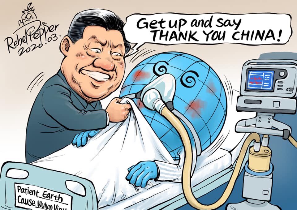 NguyenTCo's tweet photo. This is where we're at now. As #China recovers from #coronavirus it wants praise for a disaster it let spread to the world through major misinformation and suppression of facts. https://t.co/TQTFa2krqc