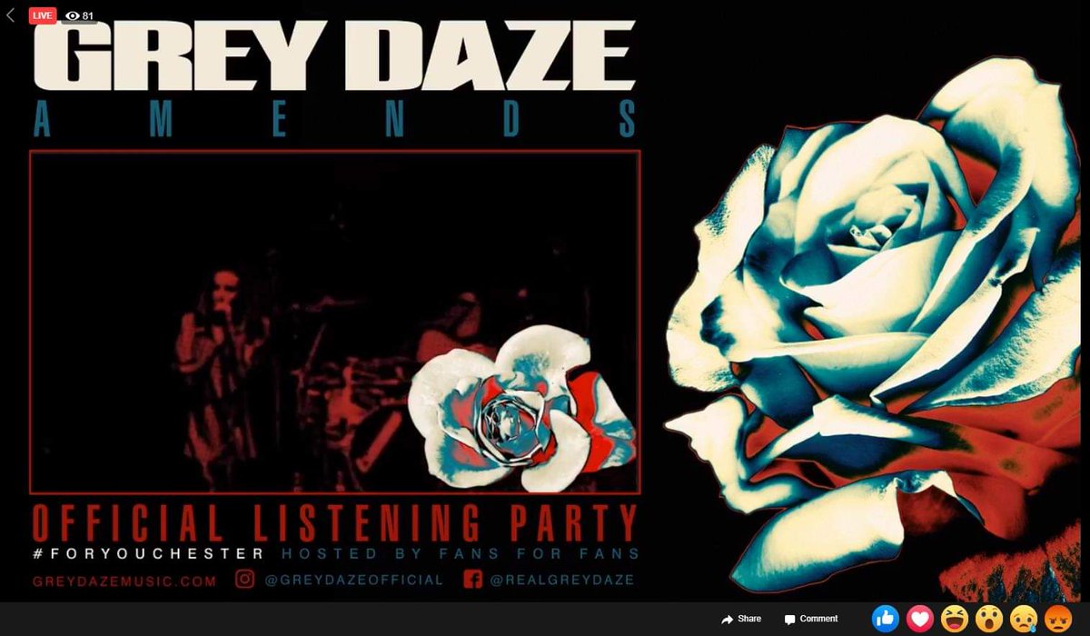 LinkinParkPeru's tweet photo. MUCHAS GRACIAS a todos por acompañarnos durante la emotiva transmisión del Listening Party de #Amends de @therealgreydaze que sin duda honra el legado de @ChesterBe. Este hermoso álbum sale el 26 de junio y ya lo pueden pre-ordenar aquí: https://t.co/DLxESBthrJ

#ForYouChester 🙌🏼 https://t.co/pSoFXJk1Up