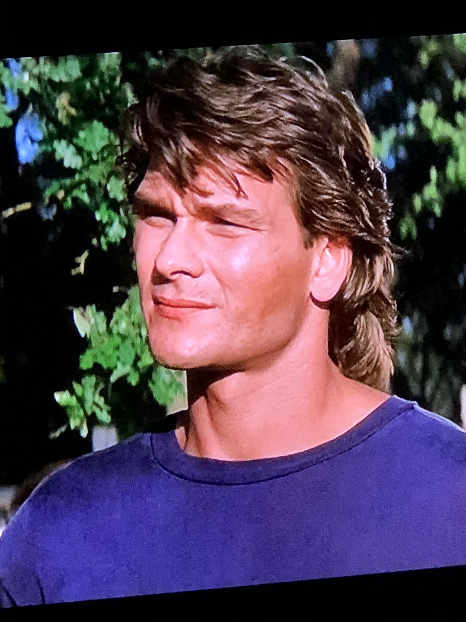 patrick swayze mullet