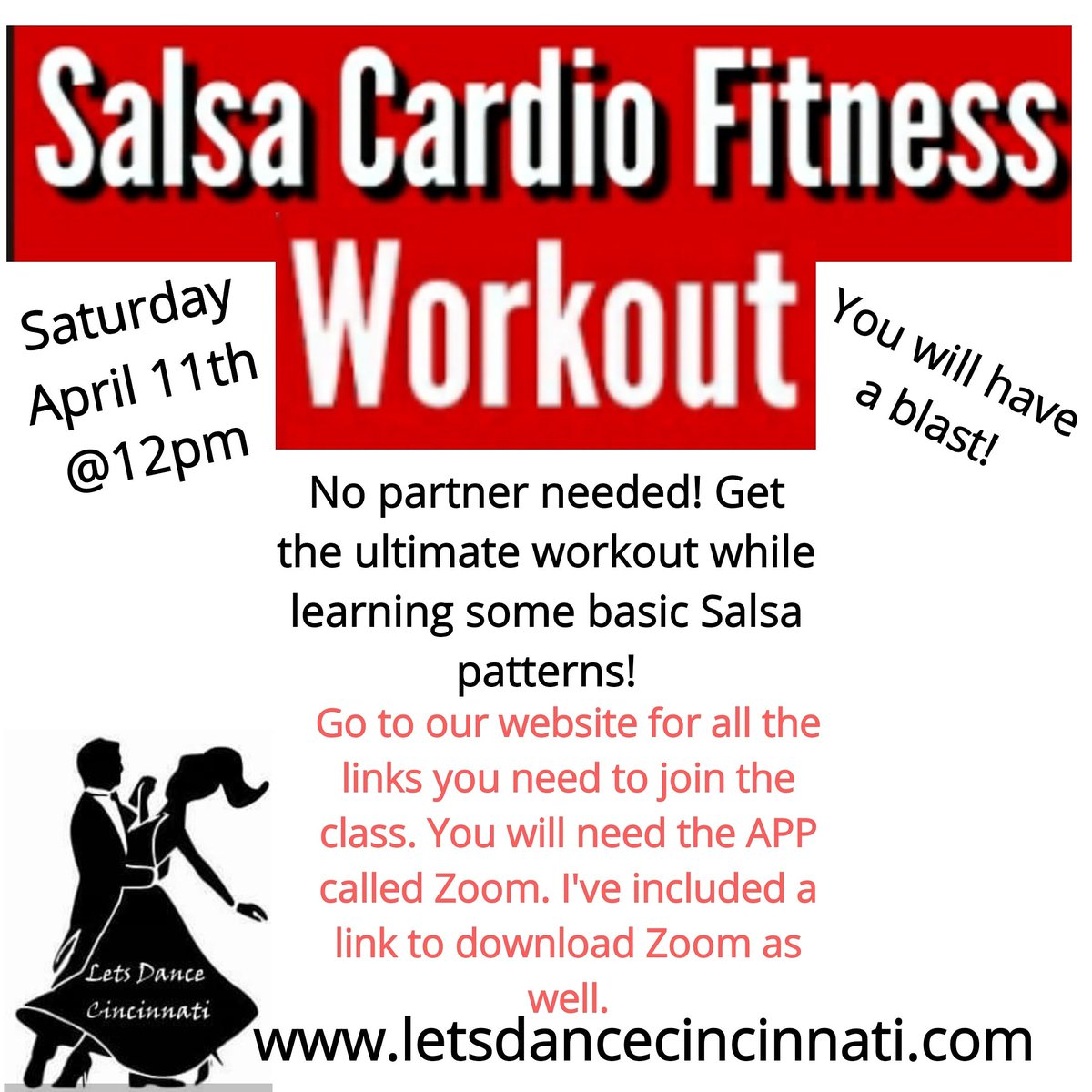 LetsDanceCincy's tweet image. #virtualdancelessons #virtuallearning #virtualworkout #SalsaDance #LatinDance #letsdance #quarantineandchill #quarantine #QuarantineLife #COVIDー19 #EasterWeekend #SalsaOnTheSquare #SaturdayVibes #SaturdayMotivation
