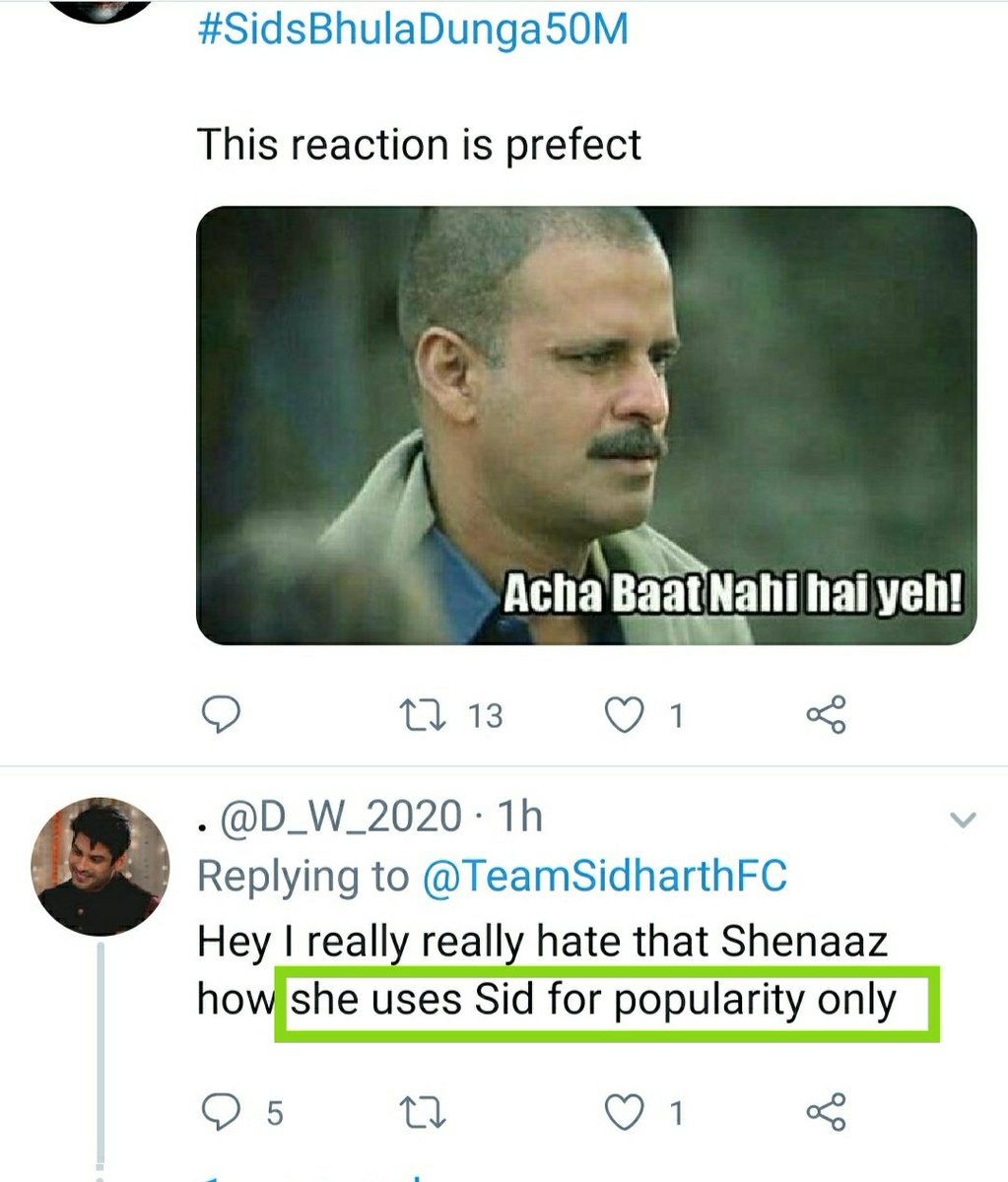 Sidnazz20's tweet photo. Y jo v hai apni limit m rhe to shi h sid ki popularity sana ko n use krne k jrurt thi n h n kbhi hogi #Shehnazzians h 
Apna abused word apne pass rkhe to shi hoga 
Sid k liy trend rhta h lkin sana k post pr bakwass krte h bakwass log #BhulaDungaHits50M https://t.co/L7xrYBg4Pk