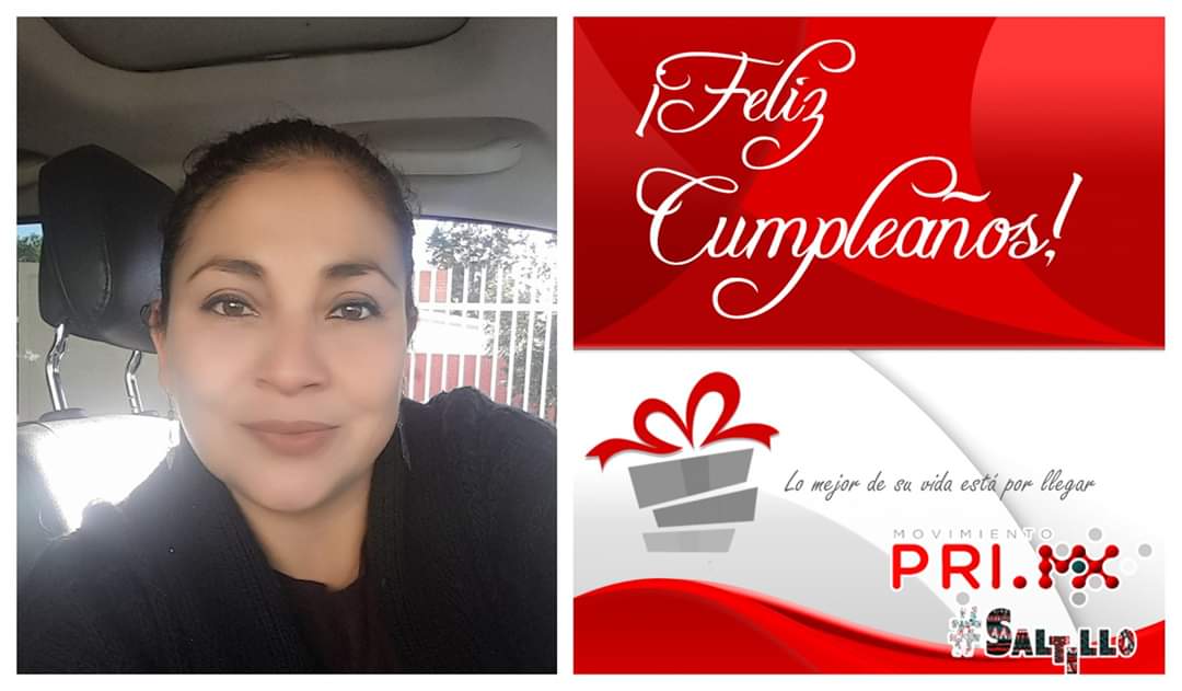 PRIMX_Saltillo's tweet photo. En este día tan especial para usted, el equipo de #PRIMxSaltillo se une a la celebración de su cumpleaños, deseándole lo mejor para este nuevo ciclo de vida ¡Felicidades Lic. @iyan_so compañera @PRICoahuila @PRIaccioncivica ! https://t.co/wiIE8QCUqo