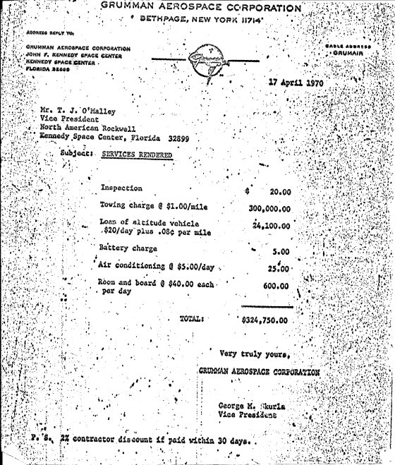 People_Of_Space's tweet photo. A bit of humor. After Apollo 13 returned home, Grumman, who built the LM Aquarius (used as a lifeboat), sent Rockwell, who built the Command Module, a bill for Towing @ $1/mile. 😉 https://t.co/Ruty5ILKPg
