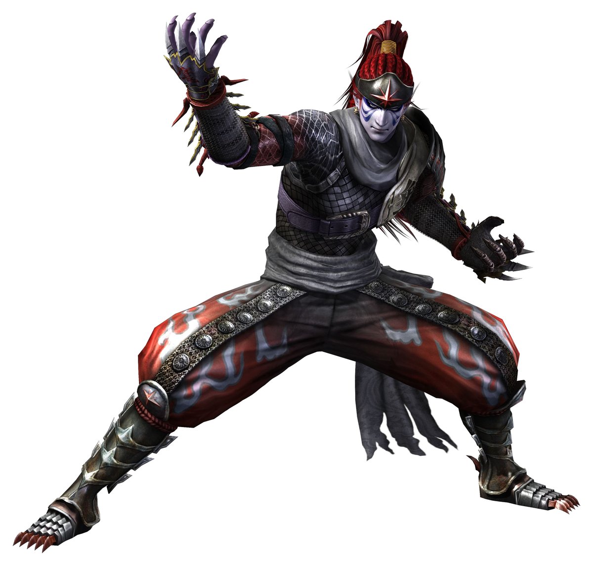 Fuma KotaroHis hair? WACK! His gear? WACK! His purple skin? WACK! His massive height? WACK! The way that he talks? WACK! The way that his arms stretch out like he's Mr. Fantastic? WACK! But playing as him? That's tight as FUCK