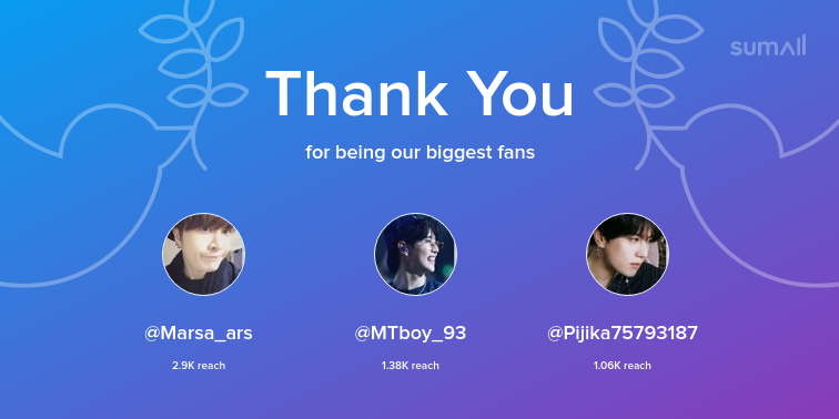 Jacksonwang94B's tweet photo. Our biggest fans this week: Marsa_ars, MTboy_93, Pijika75793187. Thank you! via https://t.co/y3ljm25oxy https://t.co/s5ZRoW9qH7
