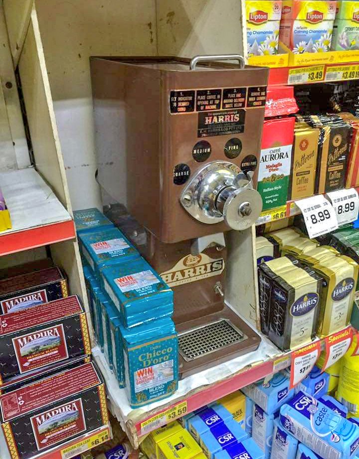 Remember when supermarkets had the coffee grinders in the aisle? r