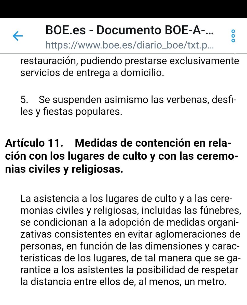 ¿Que pasa ? ¿ El virus es Satanas, y no puede entrar a las Iglesias ? O los intereses de algunas élites están por encima de todo? 

Venga, me voy a dar un paseo que voy a confesarme hijosdeperra ... 

#COVIDー19 #Virus