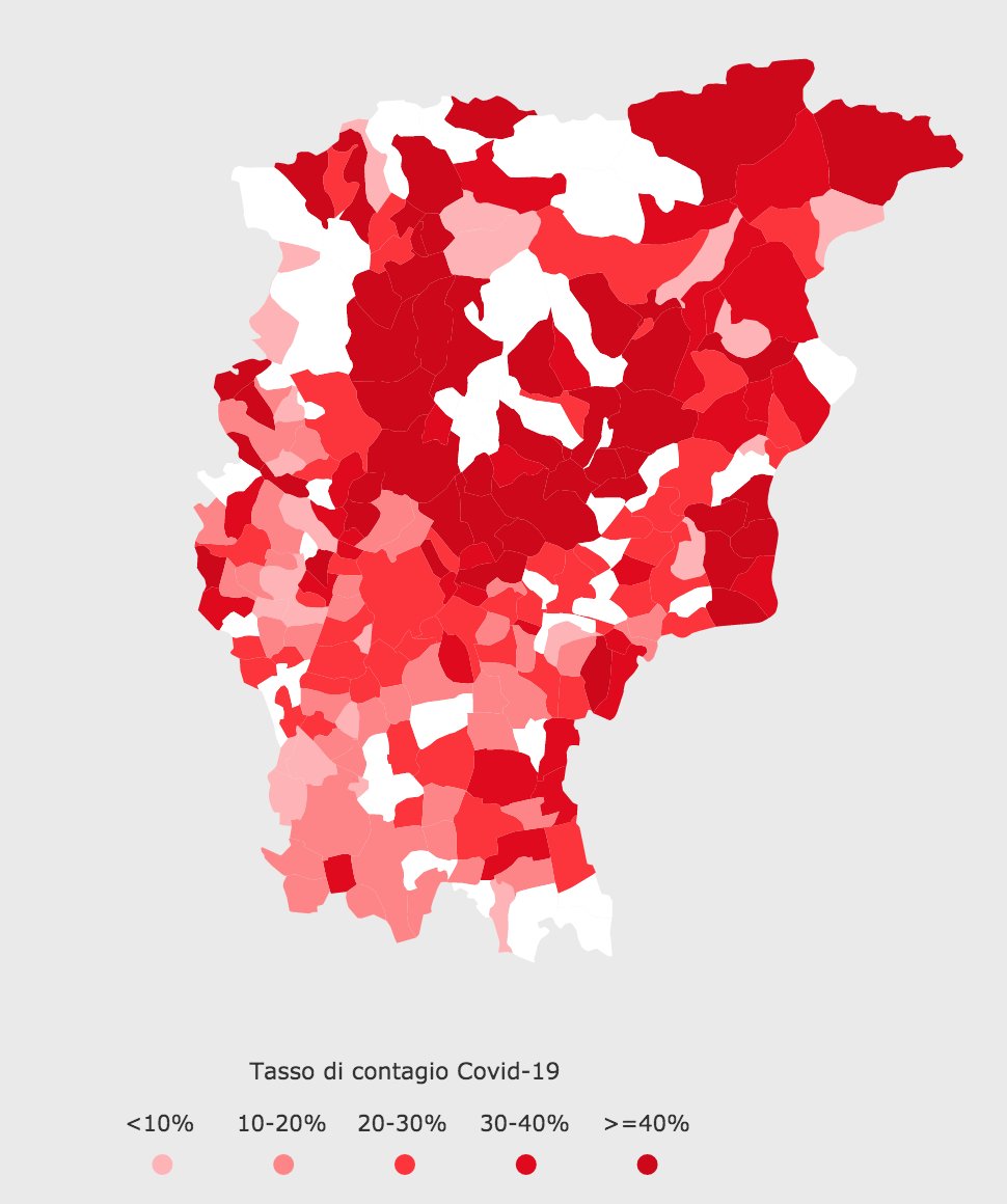 La geografia del contagio #covid19 in provincia di #bergamo Mappa elaborata da @in_twig su dati anagrafe e @istat_it https://t.co/gcRXn7EVp1 #Coronavirus https://t.co/iazNVgDykp