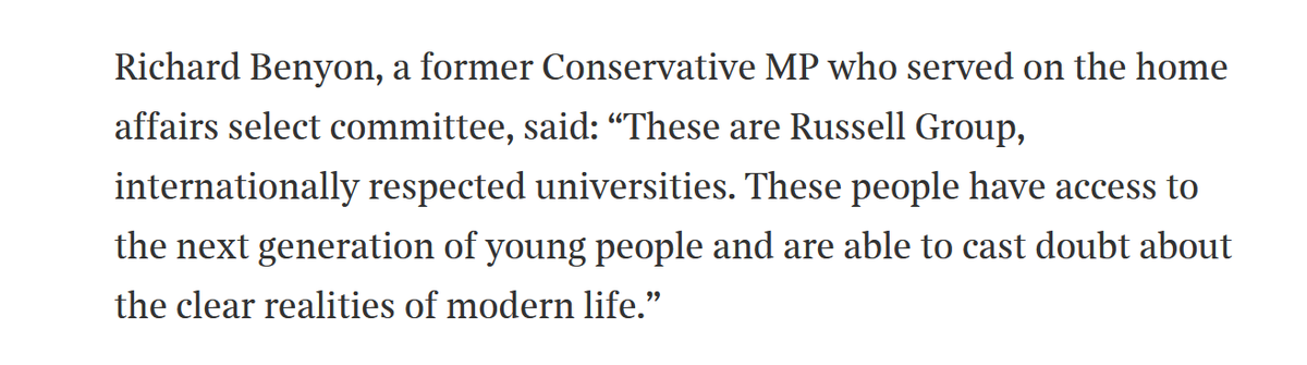 (Note this, apparently in response to the question "Could you please say the thing that would logically be paragraph 4 of my article?"Professor Hayward perhaps has the access described; Dr Robinson does not, beyond the background level achievable by shouting out of the window.)