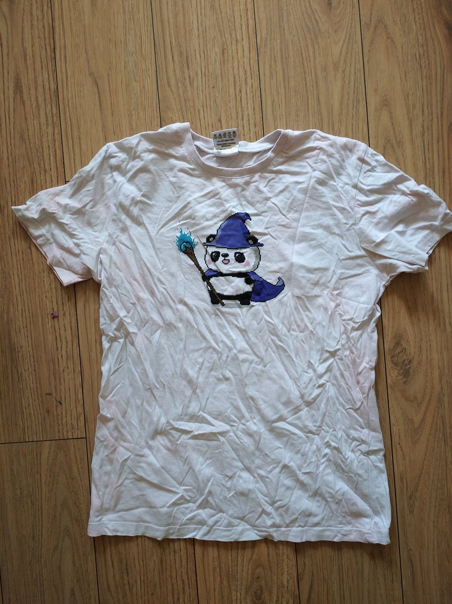 joshilewis's tweet photo. I made a new @OfferZen shirt! Tie-dyed #Pandalf. Lockdown housekeeping... What would be an appropriate penance for my wife? 😁 https://t.co/xGSITQGKor