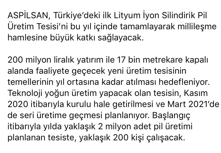 Aspilsan In Turkiye Nin Ilk Lityum Iyon Pil Uretim Tesisinin Insaati Basliyor M5dergi