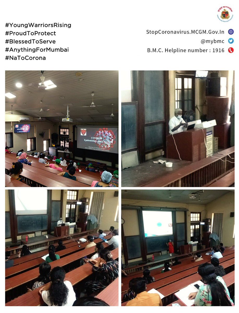 mybmc's tweet photo. #YoungWarriorsRising
*️⃣1709 Res. Docs, 417 Interns, 662 Students & 468 Nursing Students being trained at @mybmc Medical Colleges & CTIRC
*️⃣More Docs & Nurses to add strength to 7Hills & other hospitals
*️⃣Transport thanks to @myBESTBus
#AnythingForMumbai
#NaToCorona https://t.co/yJe8xhfQJd