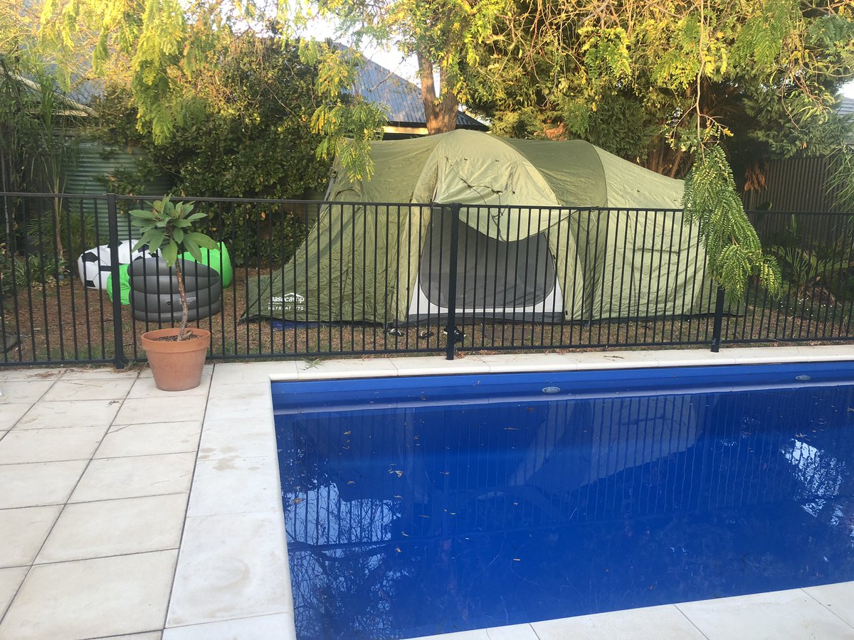 DrMelMcD's tweet photo. Waterfront camping at the #mcdresort 

#IsolationLife #PhysicalDistancing #StayAtHome #covid19australia #COVID__19 https://t.co/zRzyuGvTpr