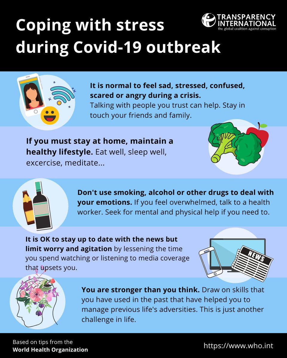 Transparency Int L It Is Perfectly Normal To Feel Anxious Sad Stressed Confused Scared Or Angry During A Crisis Having Proper Coping Mechanisms To Alleviate That Stress Can Make A Big