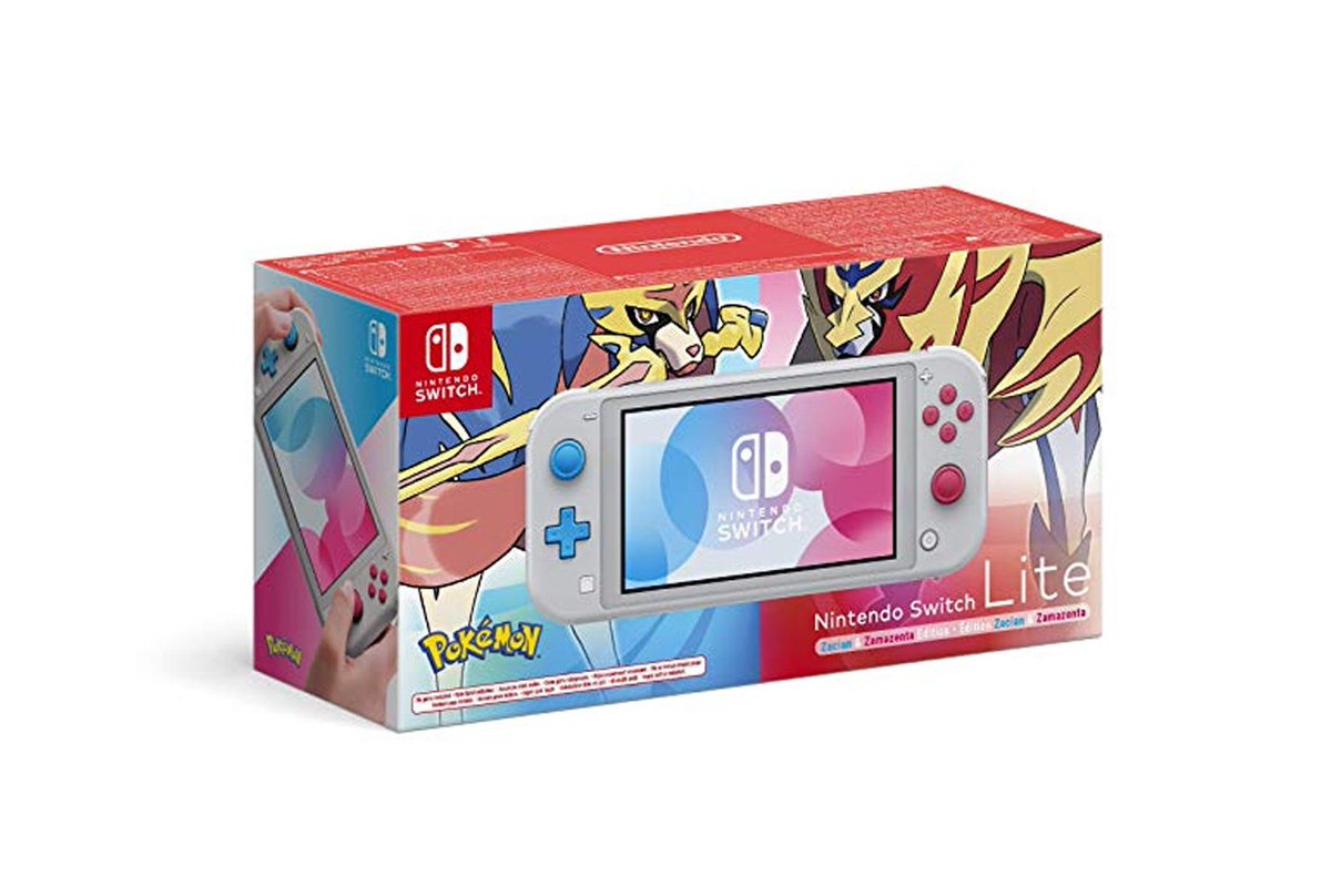 AlertEtGo's tweet photo. RARE : 7 consoles Nintendo Switch Lite Zacian &amp; Zamazenta Edition Limitée à 229,99€ sur la Fnac. 
➡️ https://t.co/By5cInjQem https://t.co/zkR6m9L4Mq