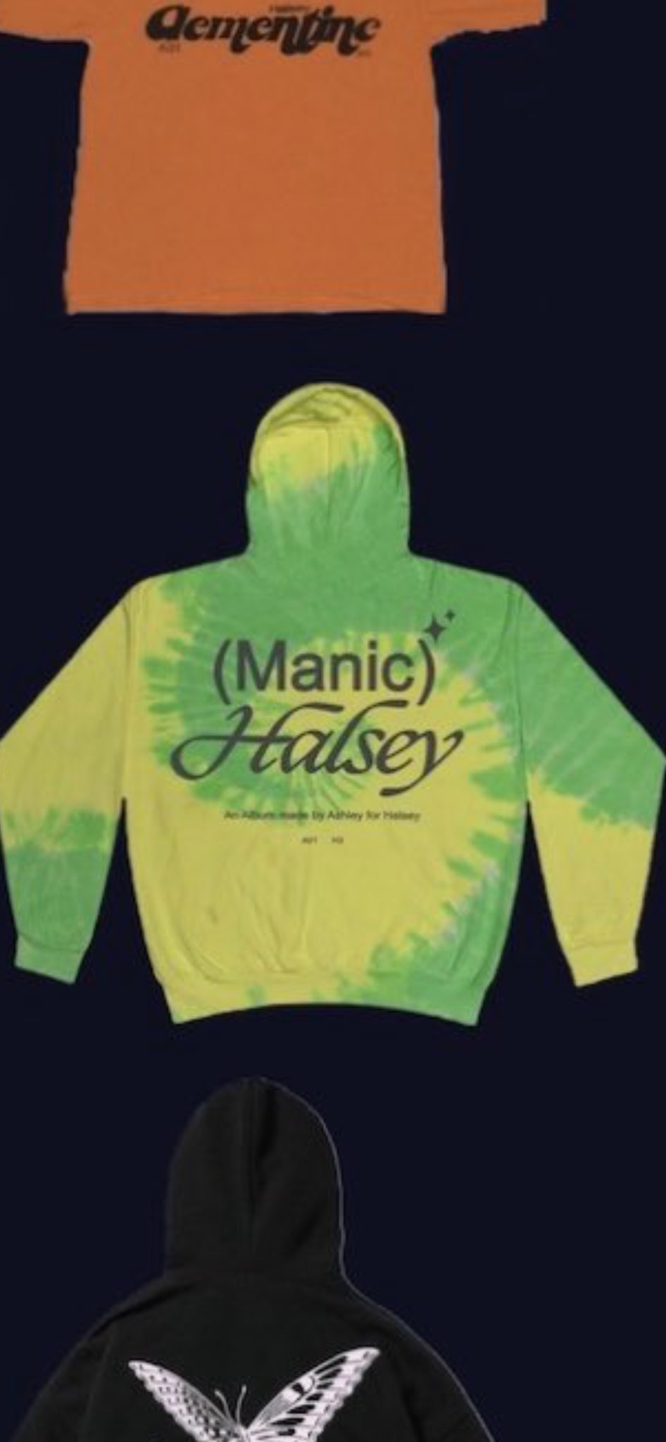 Halsey manic store hoodie tie dye