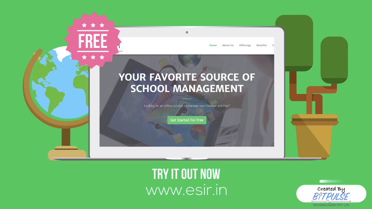 BitpulseTech's tweet photo. We are providing complete Online Institute Management System absolutely free, to support our education system in these challenging times. Create your account at https://t.co/HEkQtzAos5 and setup your institute online. #Covid_19india #StayHome #onlinelearning https://t.co/5m4AiUFkxG