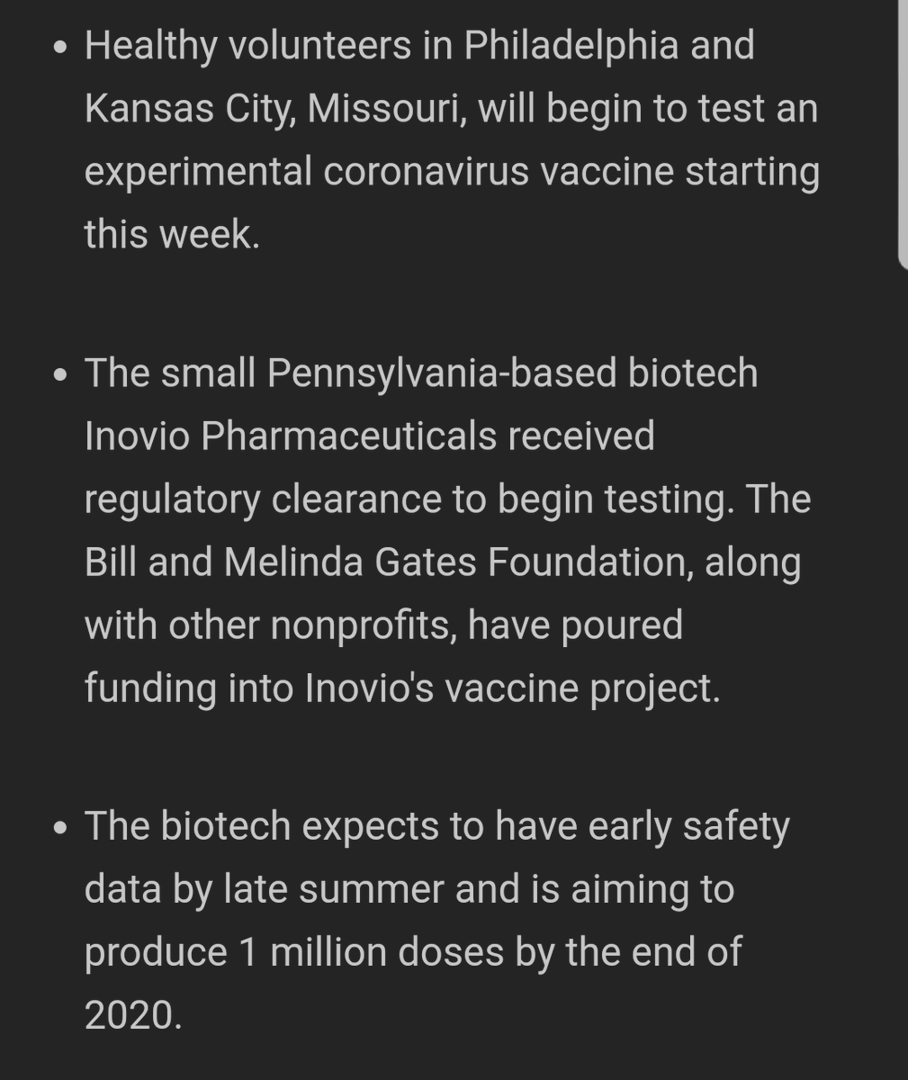 EdmundoDiazJr1's tweet photo. Funded By Bill Gates, A Potential Vaccine To Now Begin Testing In People🤔💪😎✌️🖤 https://t.co/hjJIDiAP8Q