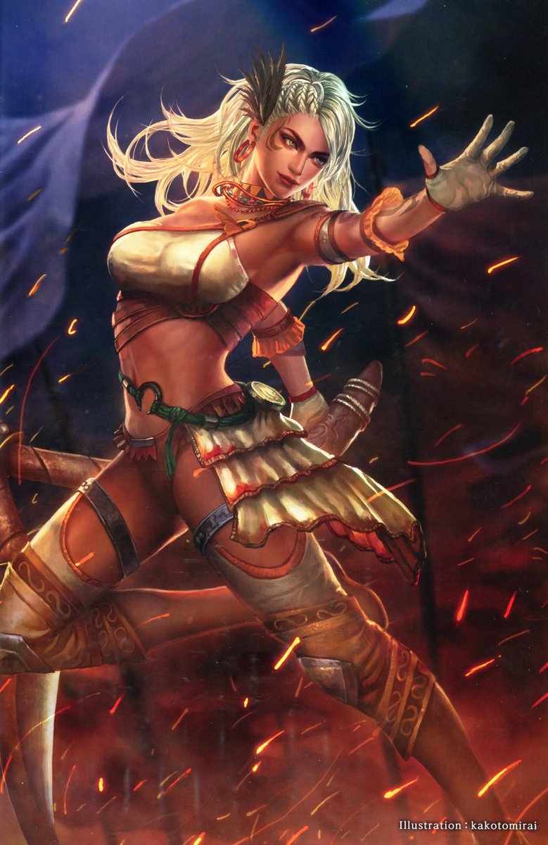 Shakira, er, Zhurongeasily the hottest character in the series. She& #39;s fiery (literally claims to be a descendant of the god of fire), ferocious, and is really the power behind Nanman lol