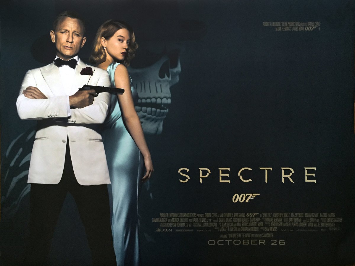  #SPECTRE: I'm shocked to have enjoyed this far more upon a years later second watch than I did the first time. I HATE the "I've been pulling the strings behind the scenes all along and... oh... I'm also your brother" plotline. Hate it. But I like... everything else?
