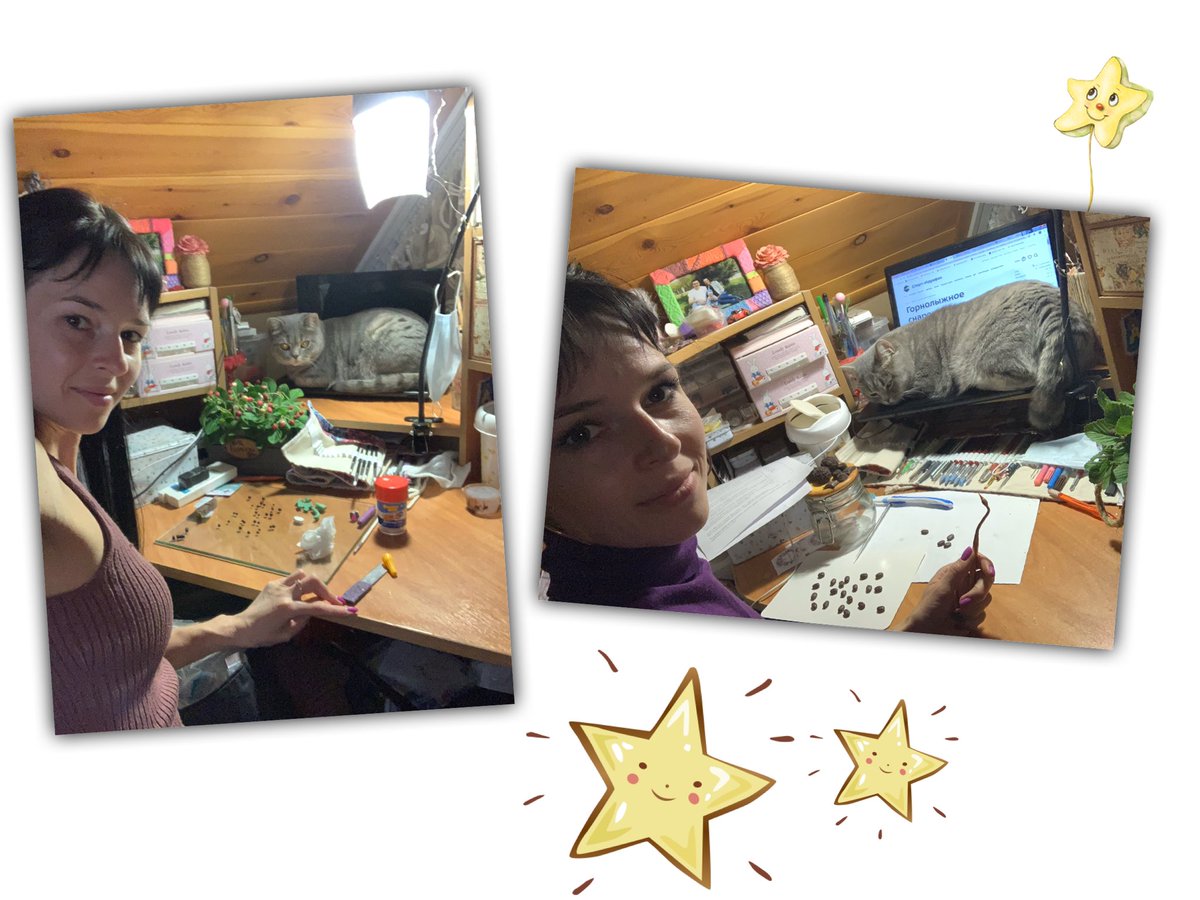 my cat always sculpts with me 😊