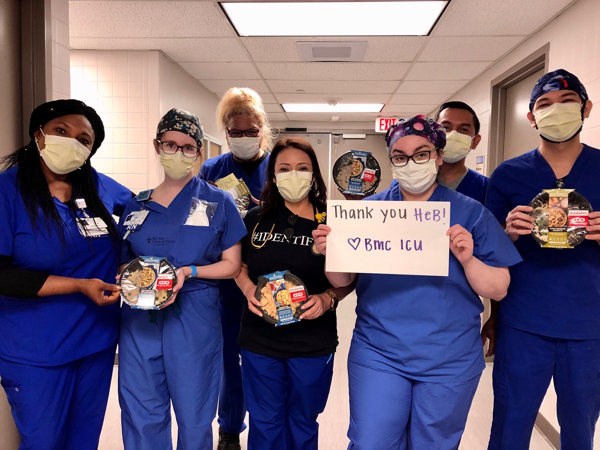 ktrob18's tweet photo. Shoutout to @HEB for delivering meals to our nursing units tonight. 

THANK YOU!🎉❤️ https://t.co/LdfafPHsha