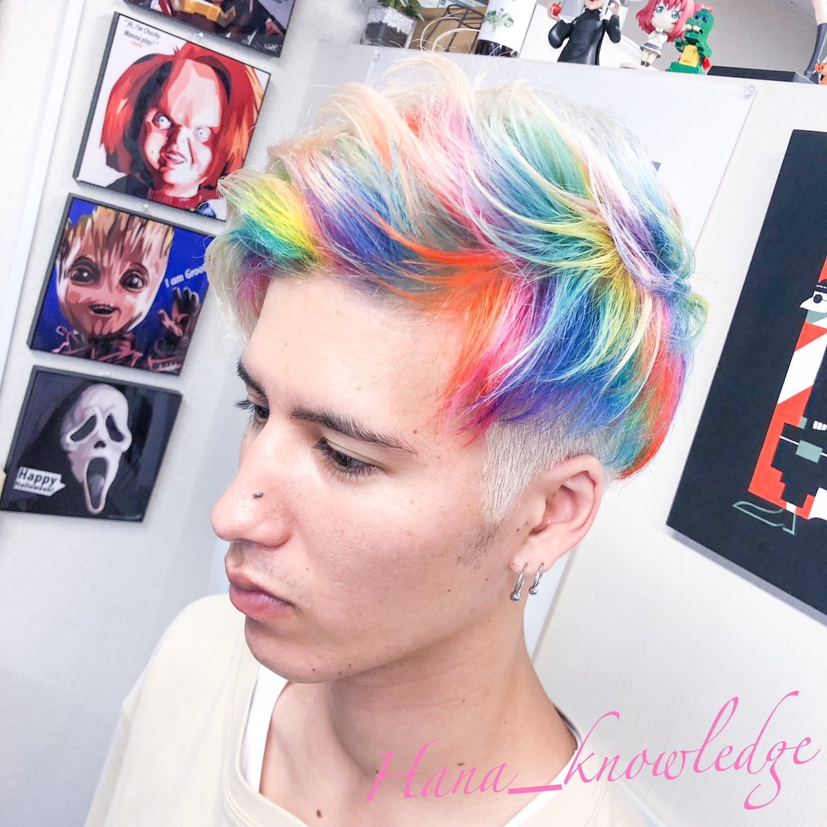 Hana 今期は かげきしょうじょ 推し 僕の場合髪色だけれど やっぱりレインボーがすき こんな時こそ最高の髪型自慢しよう