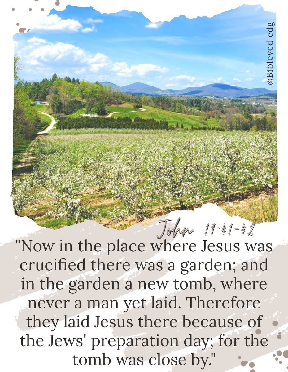 Bibleved7's tweet photo. #bible #bibleverse #bibleversedaily #Godsword #Scripture #Jesus #Christ #God #gospel #christian #photography #travel #creation #nature #appleorchard #appleblossoms #spring #danddgilbertorchards #passionweek #crucifixion #cross #tomb #death #waitingforhope #hope #SonofGod #Savior https://t.co/bNB3LEkp85