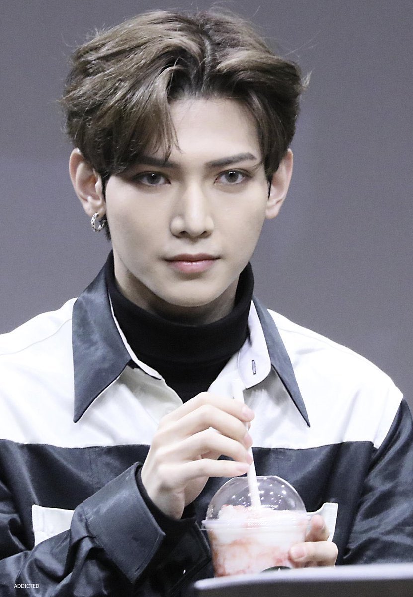 Just Yeosang with his favourite frappes ..... A thread :