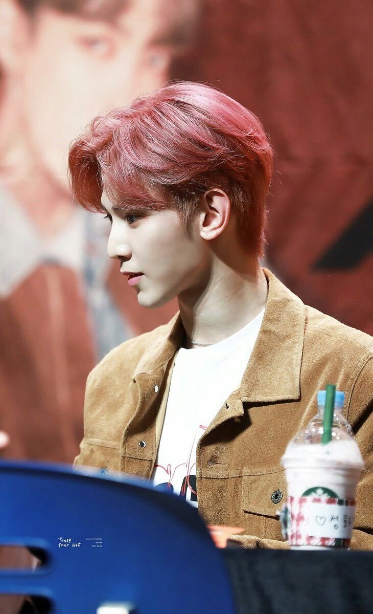 Just Yeosang with his favourite frappes ..... A thread :