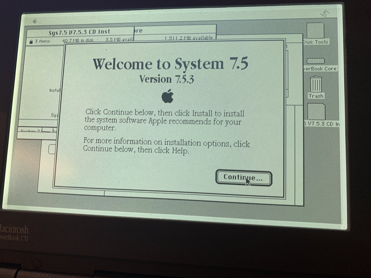 Very potent nostalgia, seeing the System 7-era installer